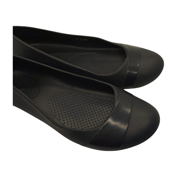 Crocs Women's Gianna Ballet Black Round Toe Flats Size 8 - Picture 3 of 13